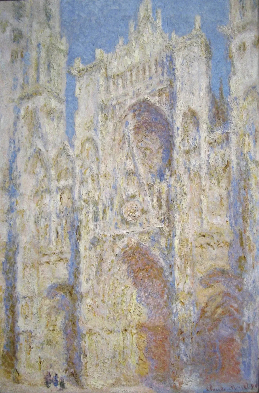 Rouenin katedraali, portti, aurinko - Claude Monet