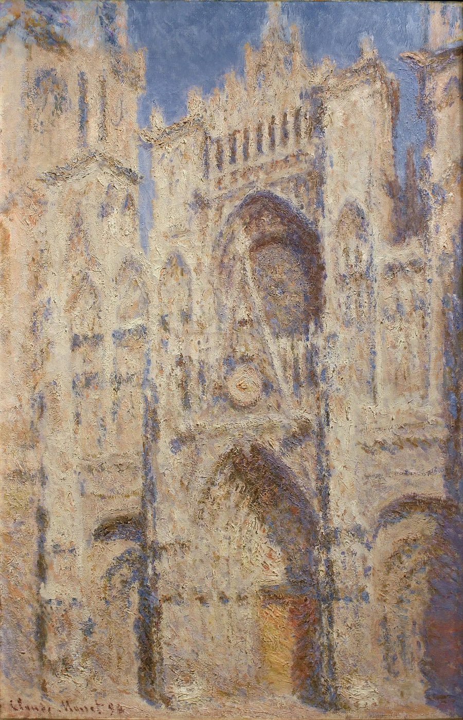 Rouenin katedraali, portti, aurinko - Claude Monet
