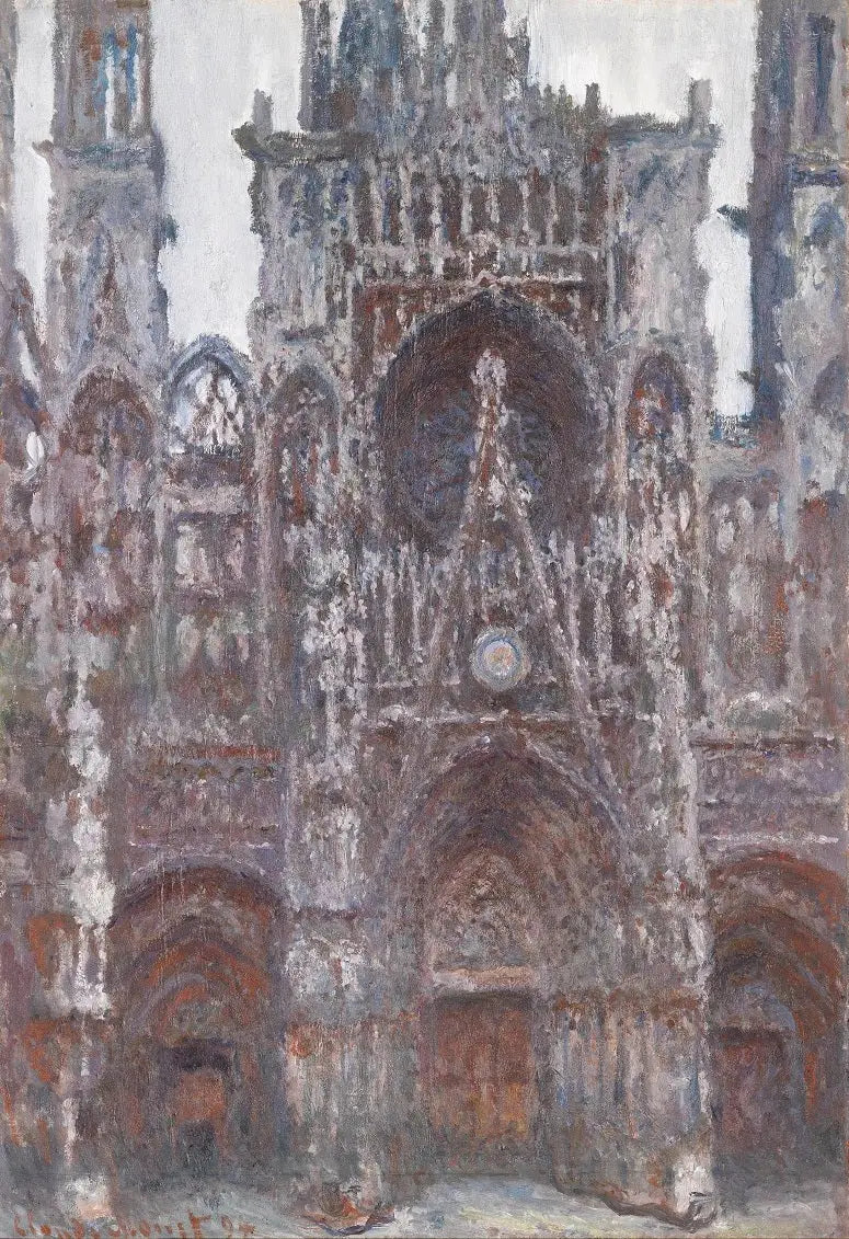 Rouenin katedraali. Portti edestä nähtynä, Ruskea harmonia - Claude Monet