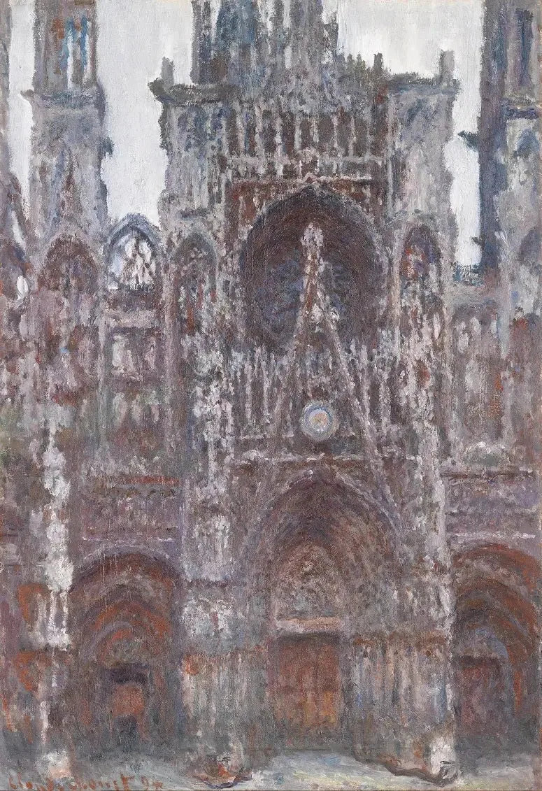 Rouenin katedraali. Portti edestä nähtynä, Ruskea harmonia - Claude Monet
