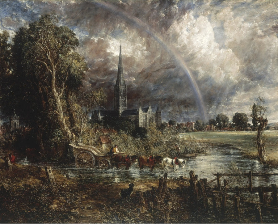 Salisburyn katedraali niityiltä - John Constable