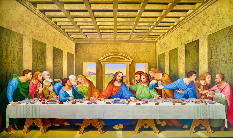 La Cène – Uudelleentulkinta Leonardo da Vincin mestariteoksesta Master Apollonin toimesta | 270 x 160 cm