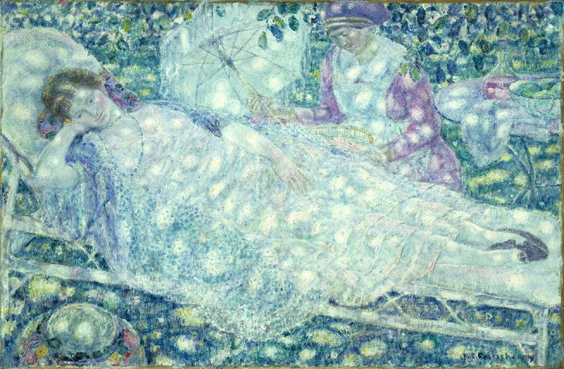 Leveä nojatuoli - Frederick Carl Frieseke