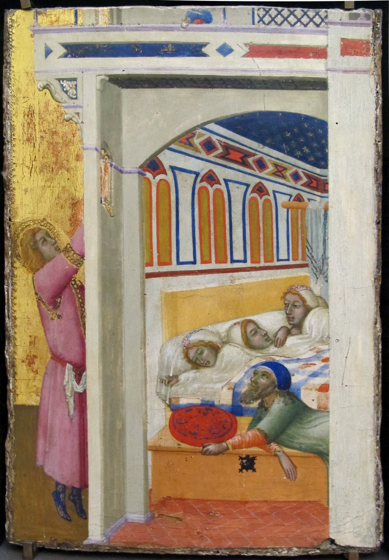 Pyhän Nikolaos de Bari Charité - Ambrogio Lorenzetti