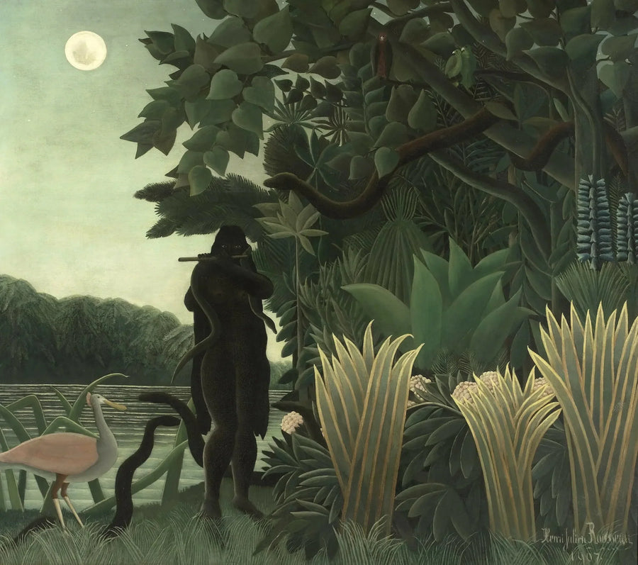 Käärmeiden viettelijä - Henri Rousseau