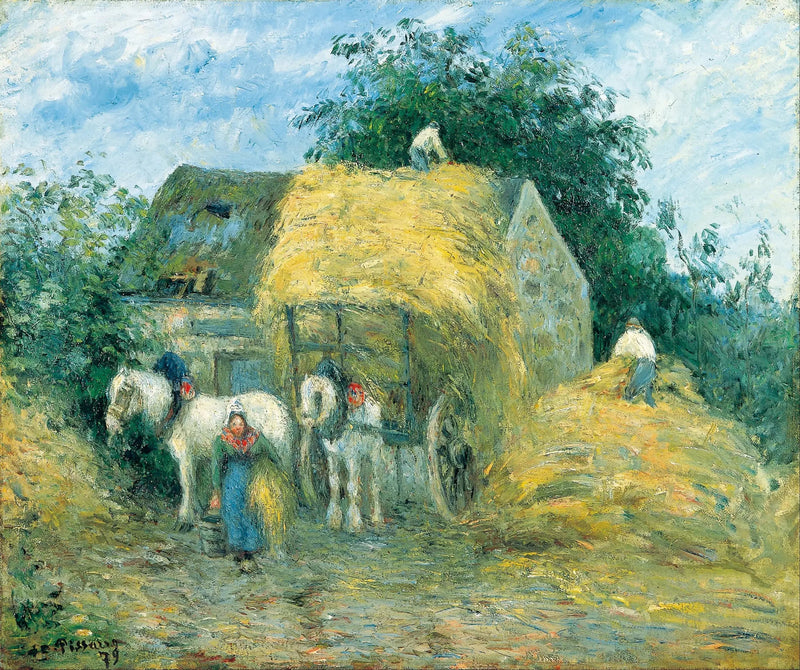 Olkipakettiauto, Montfoucault - Camille Pissarro