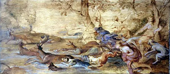 Dianan metsästys - Peter Paul Rubens