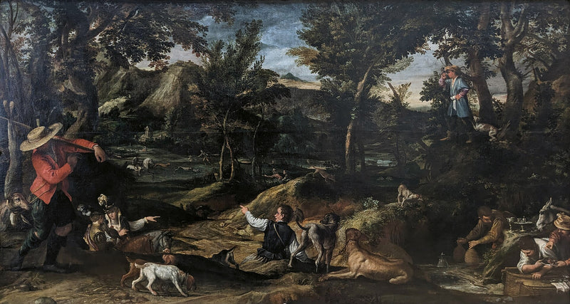 Paysage avec chasseurs et cerfs - Annibale Carracci