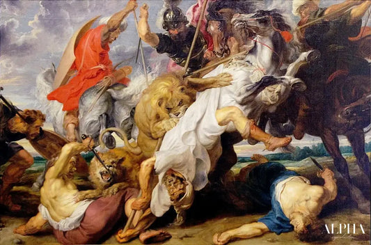 La Chasse au lion (Rubens, 1621) - Peter Paul Rubens - Reproductions de tableaux et peintures haut de gamme