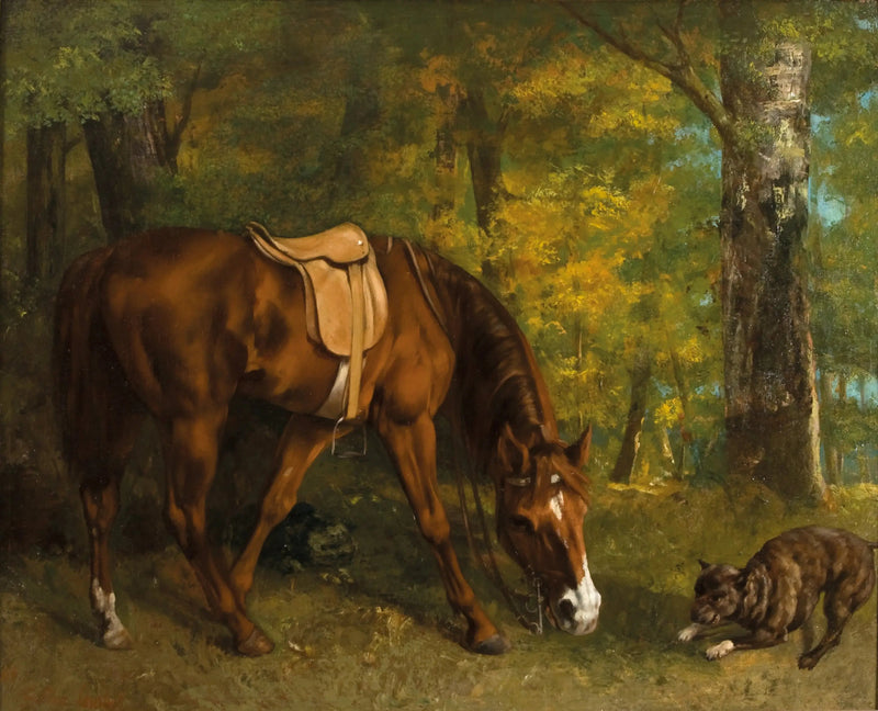 Foxin metsästys - Gustave Courbet