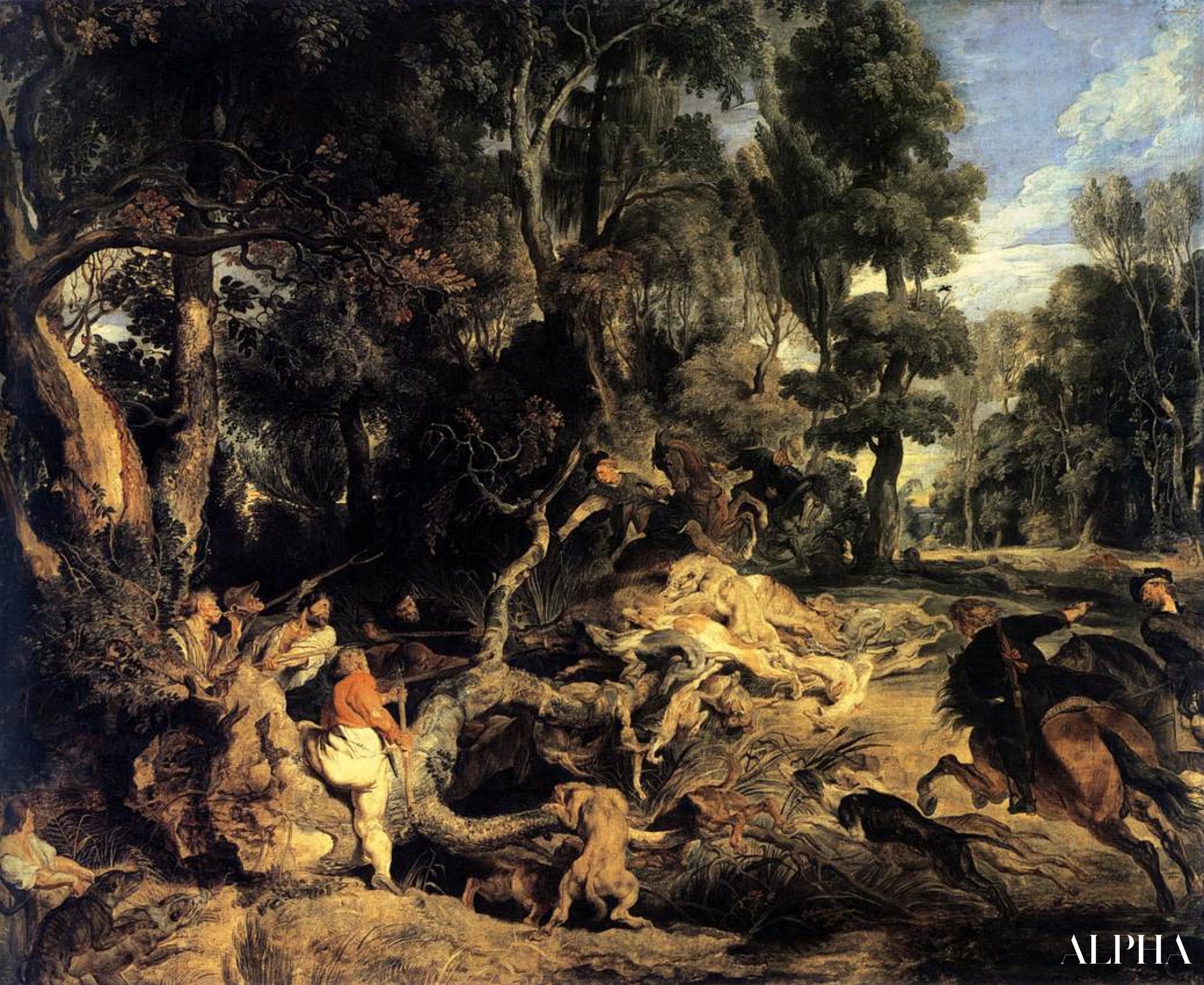Sianmetsästys - Peter Paul Rubens - Korkealaatuiset taulujen ja maalauksien reproduktiot