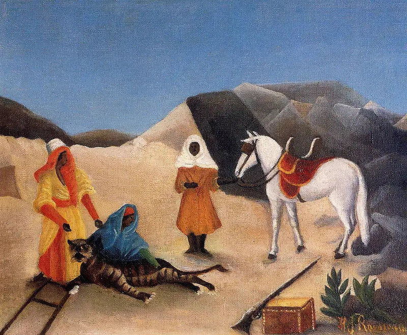 Tiikerin metsästys - Henri Rousseau