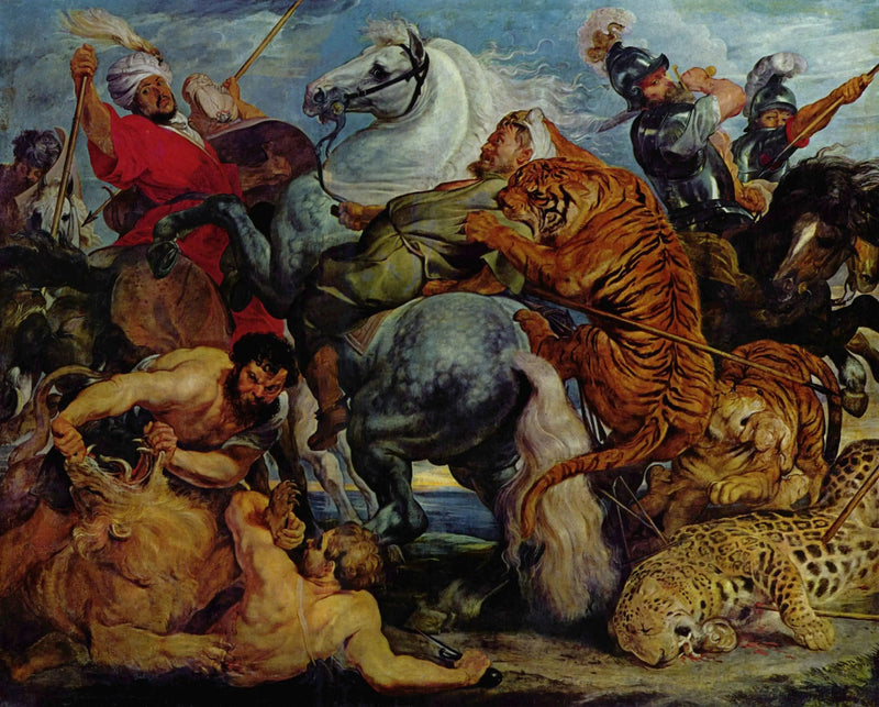 Tiikerin metsästys - Peter Paul Rubens