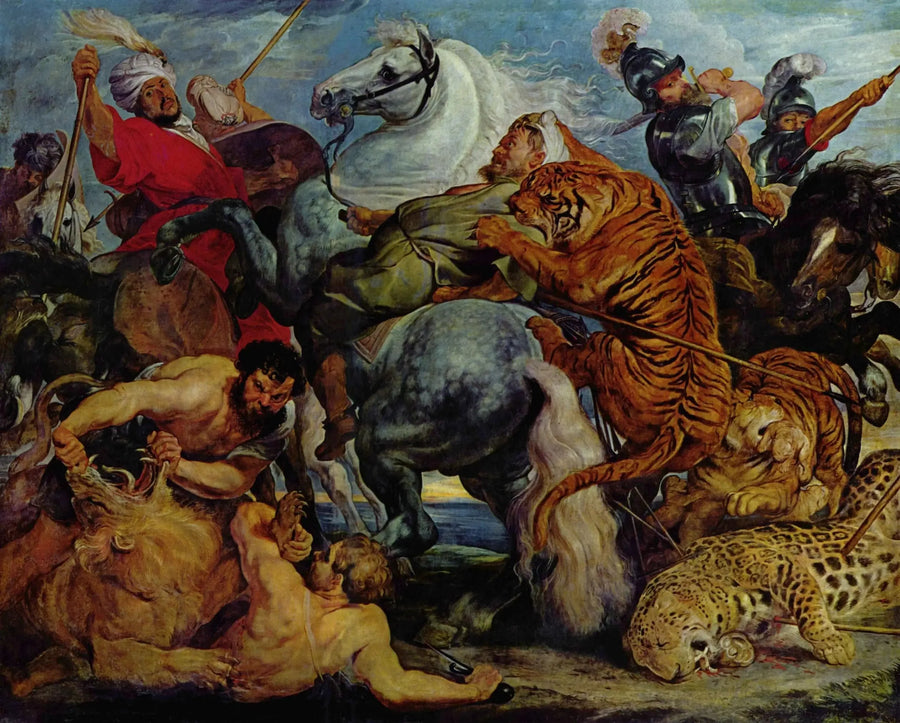 Tiikerin metsästys - Peter Paul Rubens