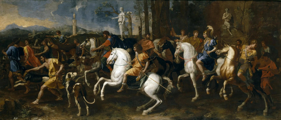 Méléagren ja Atalanten metsästys - Nicolas Poussin
