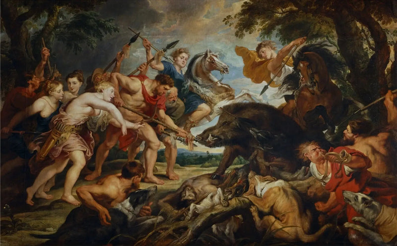 Méléagren ja Atalanten metsästys - Peter Paul Rubens