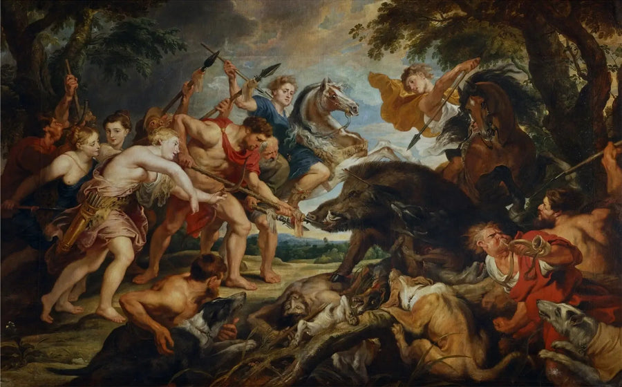 Méléagren ja Atalanten metsästys - Peter Paul Rubens