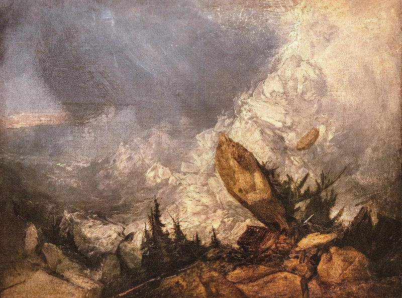 Lumivyöryn putoaminen Grisonsissa - J. M. W. Turner
