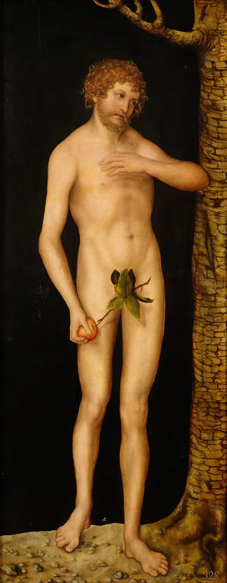 Ihmisen lankeemus : Aadam - Lucas Cranach vanhempi