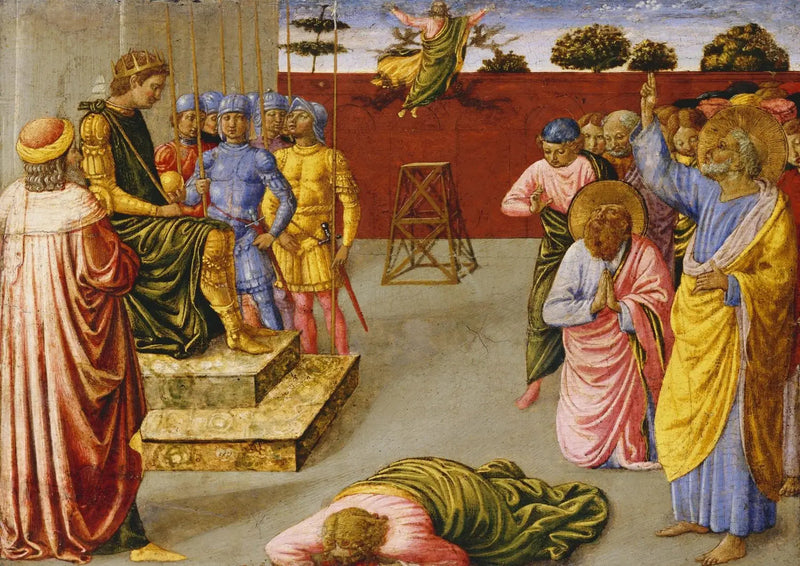 Simon velhon putoaminen - Benozzo Gozzoli