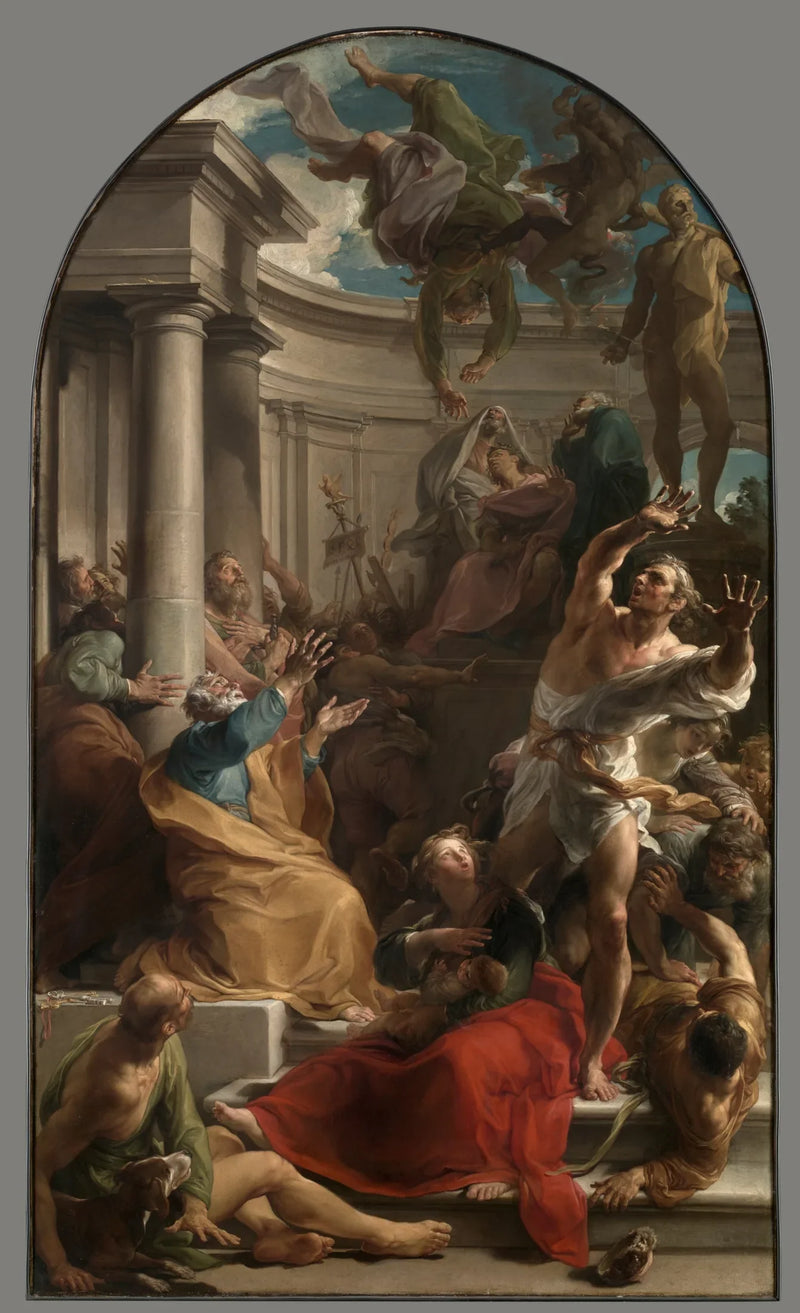 Simon noidan putoaminen - Pompeo Batoni
