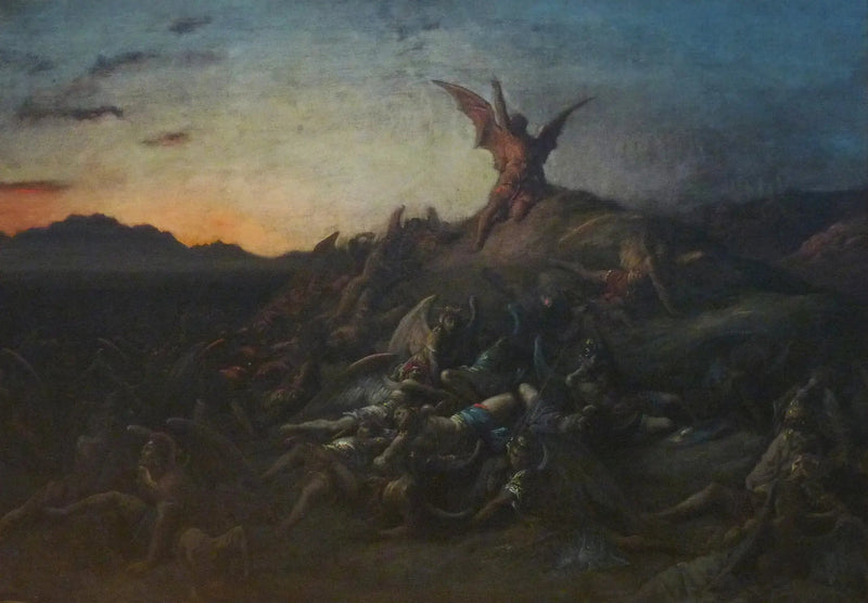 Anarkisten enkeleiden pudotus - Gustave Doré