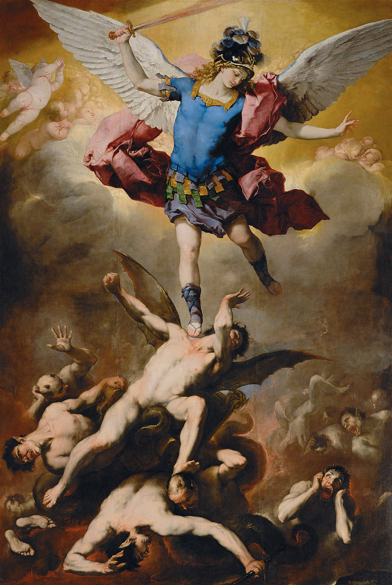 Anarkisten enkeleiden lankeemus - Luca Giordano