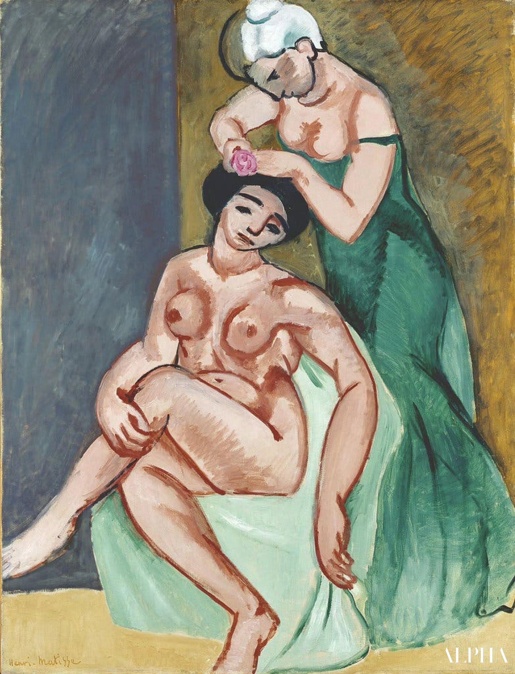 La Coiffure 1907 - Matisse - Taulujen ja korkealaatuisten maalauksien reproduktiot
