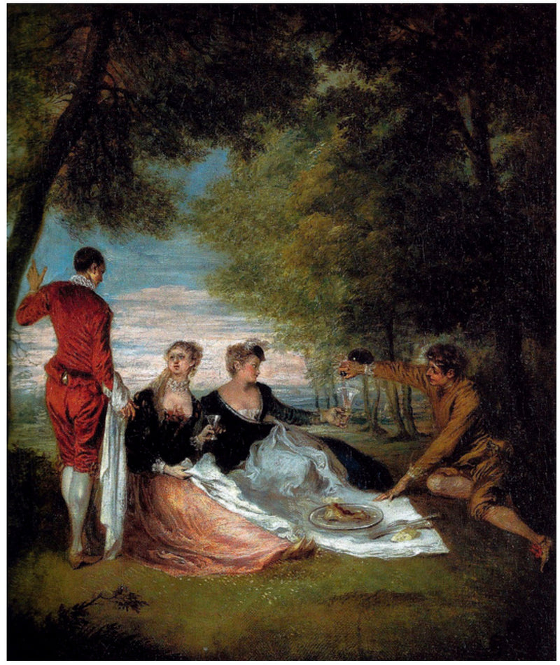 La Collation sur l'herbe - Antoine Watteau