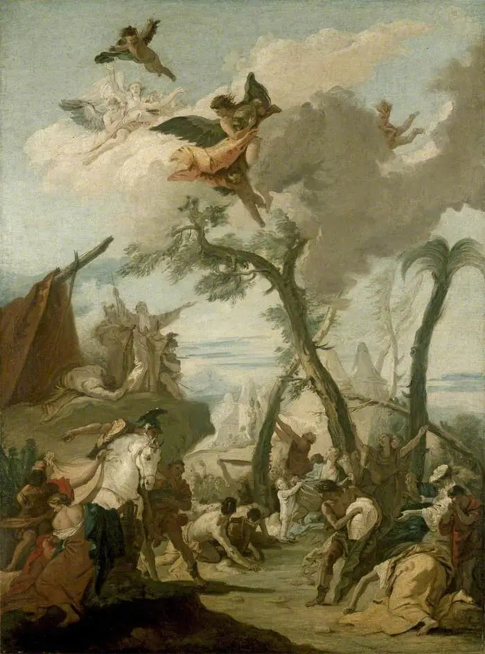 Sadonkorjuun lahja - Giovanni Battista Tiepolo