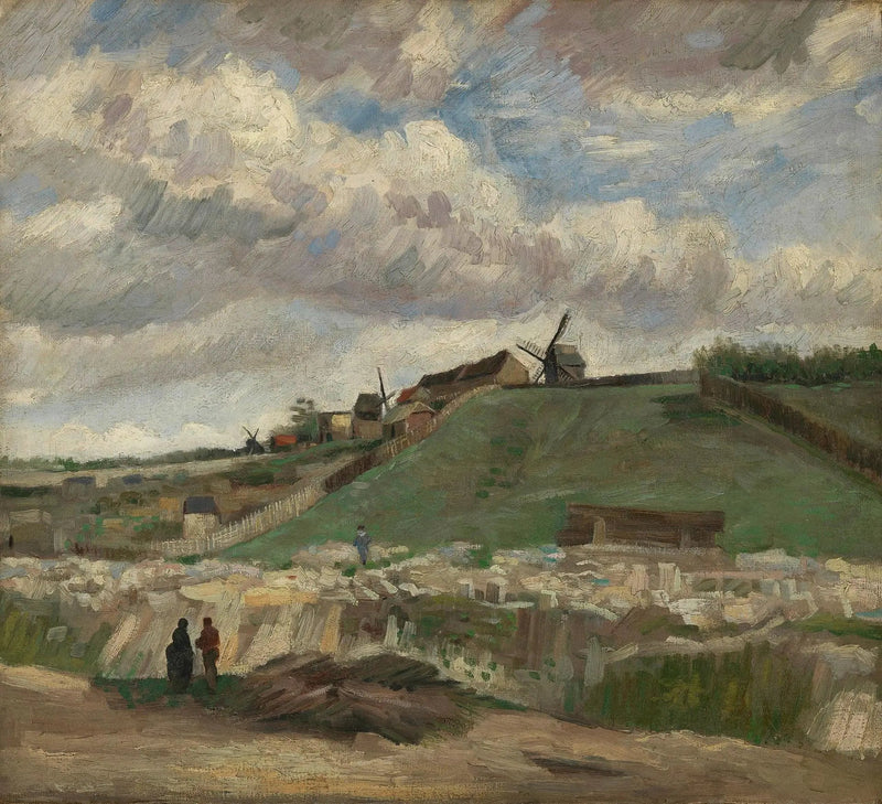 Montmartren kukkula ja kivilouhos - Vincent van Gogh