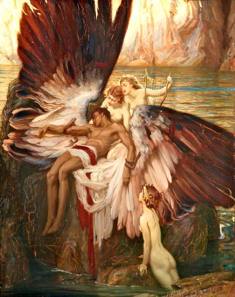 Ikaroksen valitus - Herbert Draper