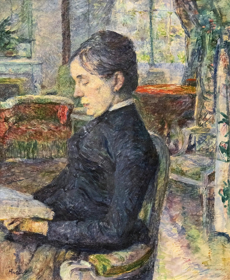 Adèle de Toulouse-Lautrecin kreivitär Malromén linnassa - Henri de Toulouse-Lautrec
