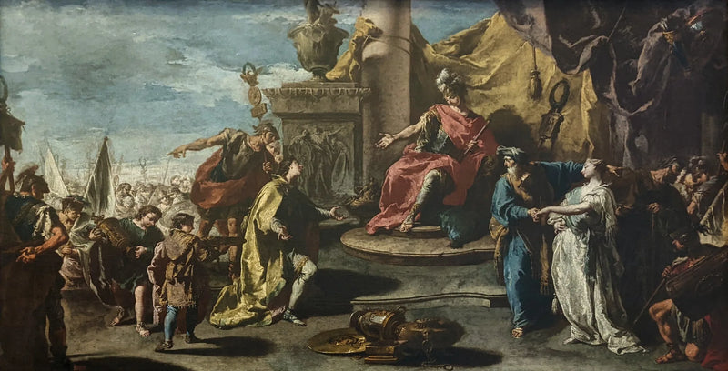 Scipionin pidättyvyys - Giovanni Battista Pittoni