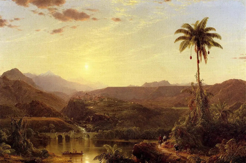 La Cordillère, auringonpaisteen vipu - Frederic Edwin Church