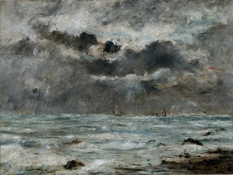 Trouvillen ranta - Eugène Boudin