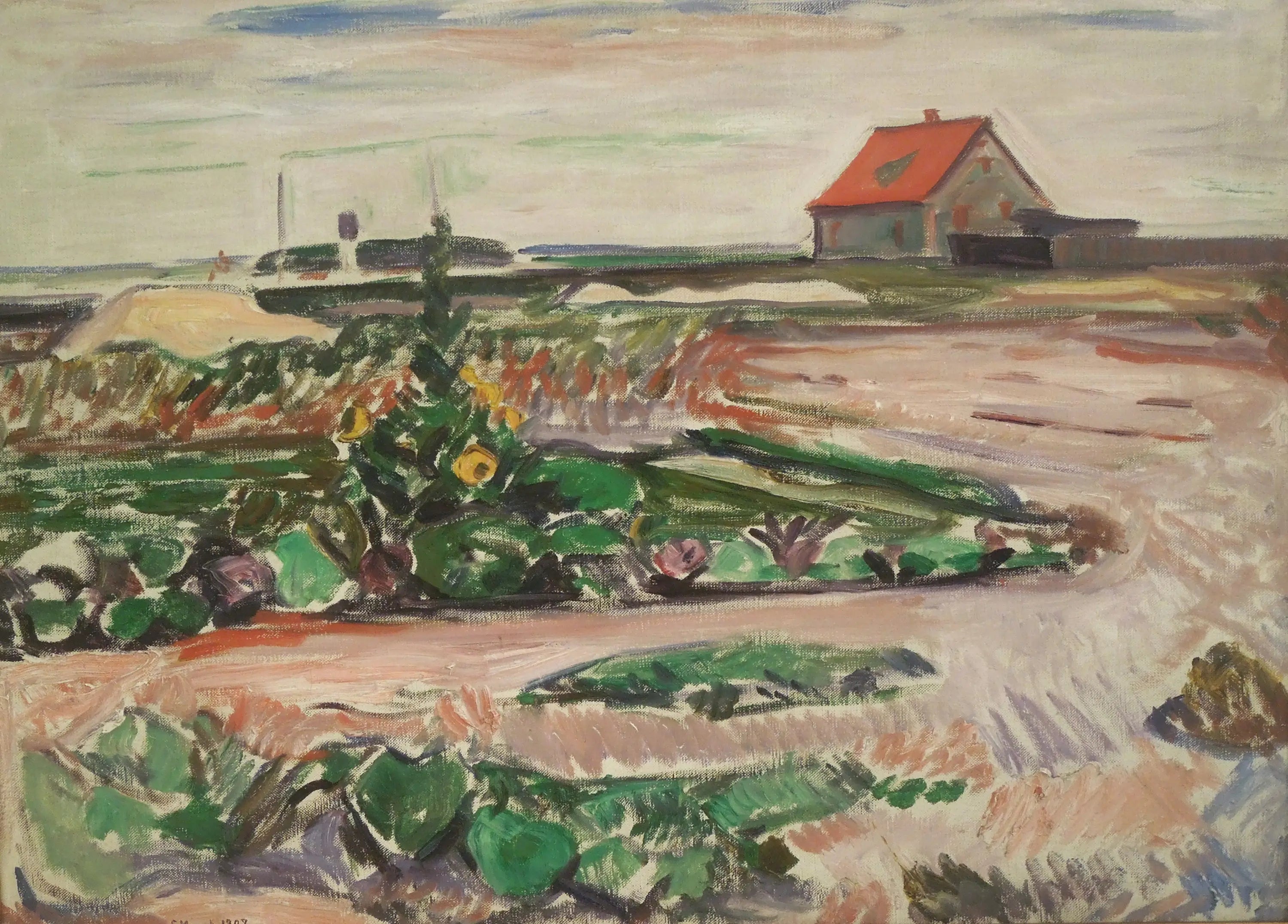 Reproduction du tableau « La Côte près de Lübeck - Edvard Munch » par Alpha Reproduction en peinture à l’huile
