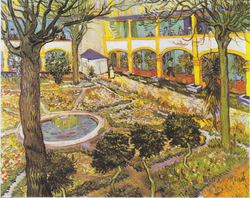 Arlesin sairaalan piha - Vincent van Gogh