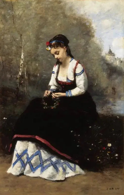 Kukkakruunu - Jean-Baptiste Camille Corot
