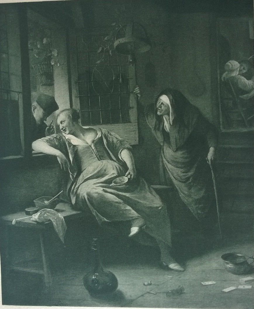 La courtisane et le jésuite - Jan Steen image 1 copie peinte à la main à l’huile