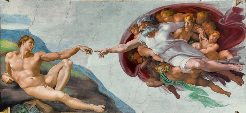 Aadamin luominen - Michelangelo