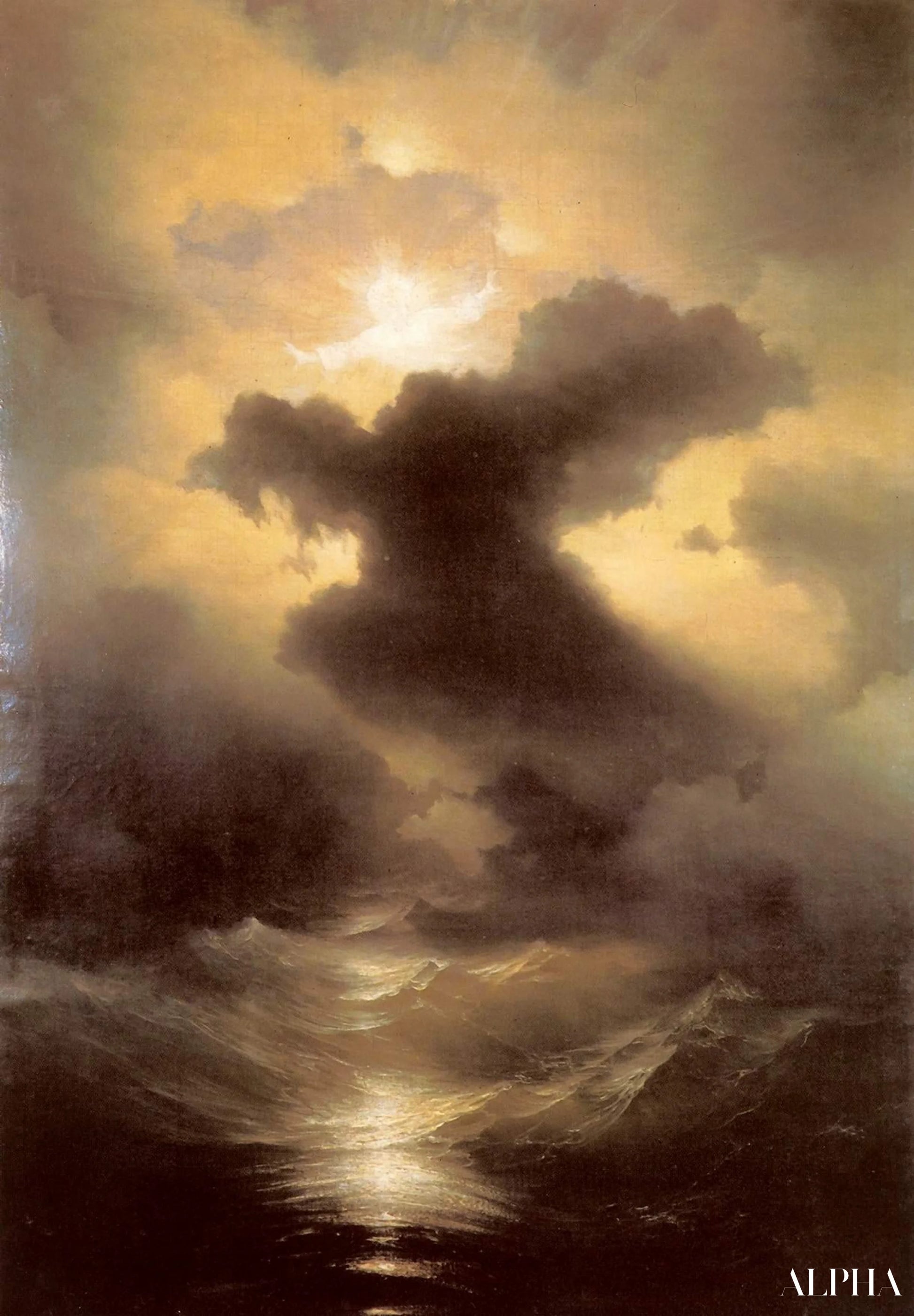 Luominen tai Kaos, 1841 - Ivan Aïvazovski - Taulujen ja korkealaatuisten maalauksien reproduktiot
