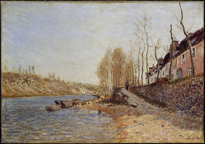 Valkoinen risti Saint-Mammès'ssa - Alfred Sisley