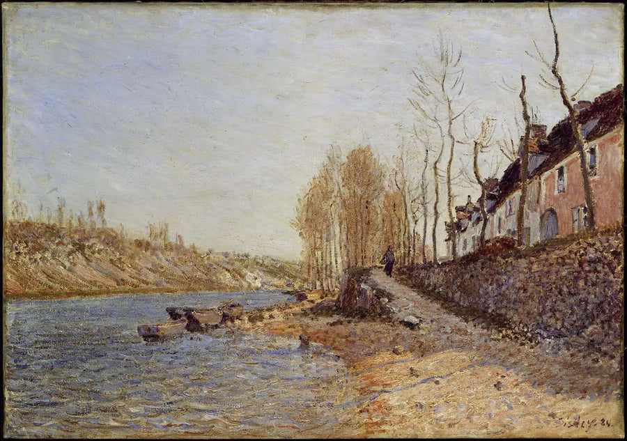 Valkoinen risti Saint-Mammès'ssa - Alfred Sisley