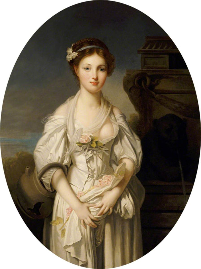 Rikkoutunut kannu - Jean-Baptiste Greuze