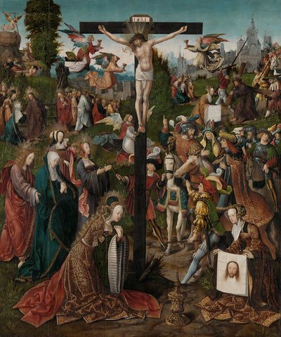 La Crucifixion - Jacob Cornelisz van Oostsanen - Alpha Reproduction