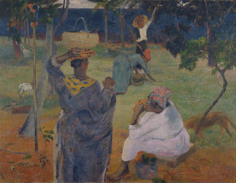 Hedelmien Keruu, tai Mangojen Luona - Paul Gauguin
