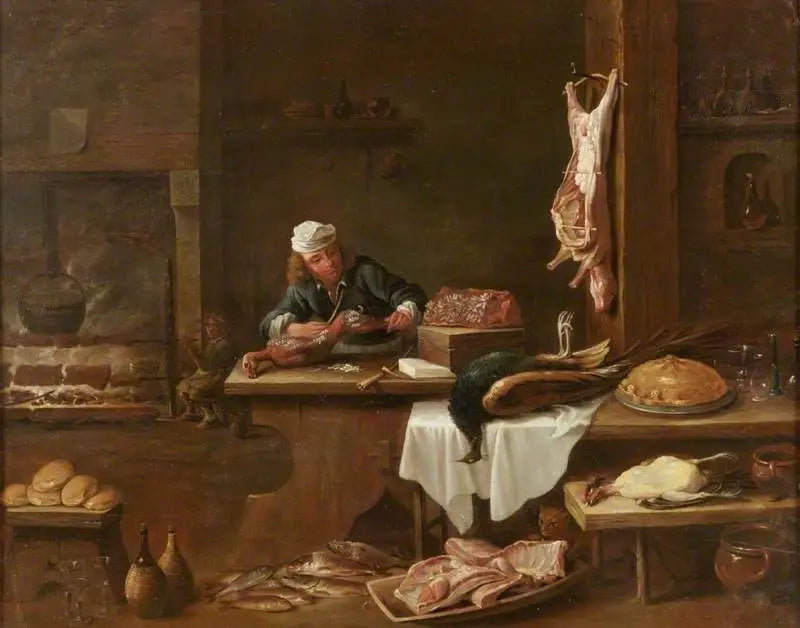 Hollantilaisen kartanon keittiö - David Teniers nuorempi