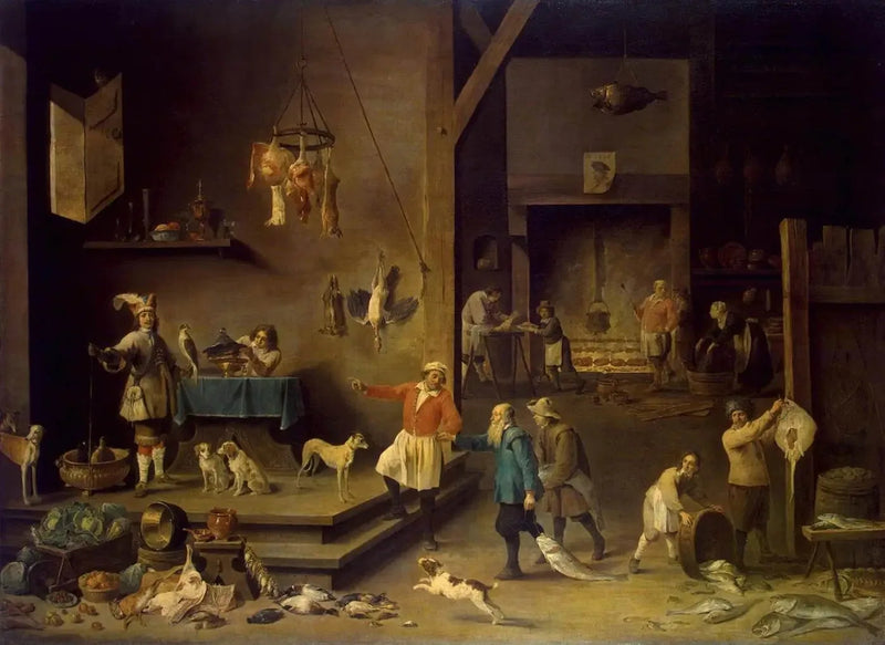 Keittiö - David Teniers nuorempi