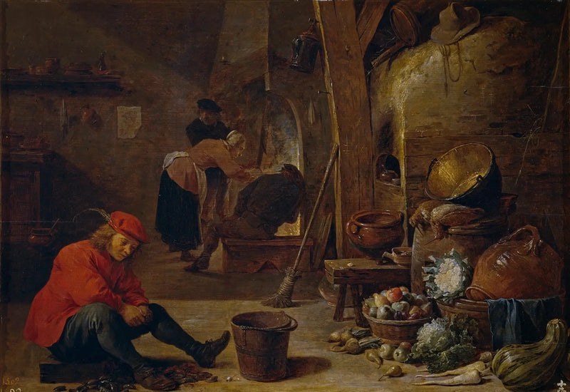 Keittiö - David Teniers nuorempi